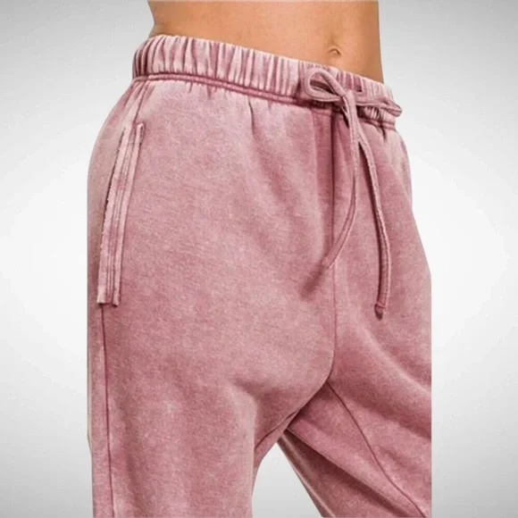 Zenana Plus Size Lt. Rose Joggers Size 3X NWT - Picture 3 of 3
